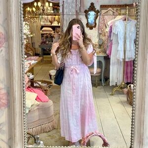 Loveshackfancy Hand Dyed Midi Dress